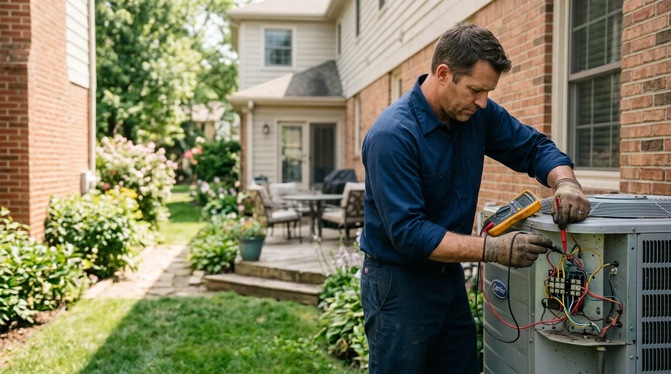 HVAC technician working near Nuevo, CA
